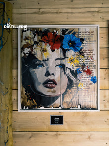Celui qui croyait au ciel de Maxime Andriot — Pop Art contemporain, collage et peinture sur matière brute
