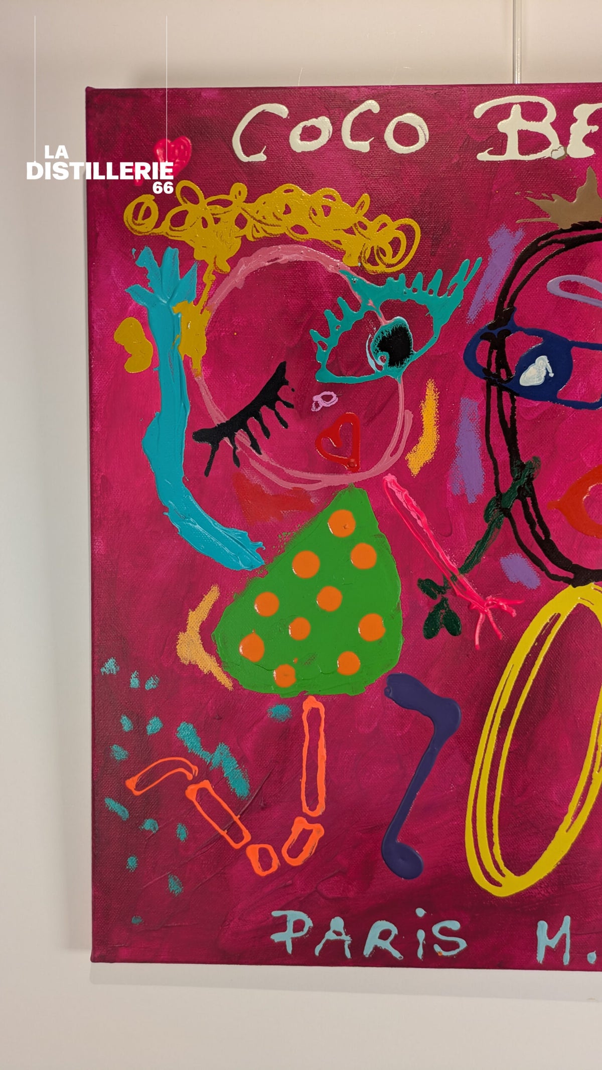 Coco Bel Oeil — création de Martine Diotalevi, peinture contemporaine spontanée et colorée
