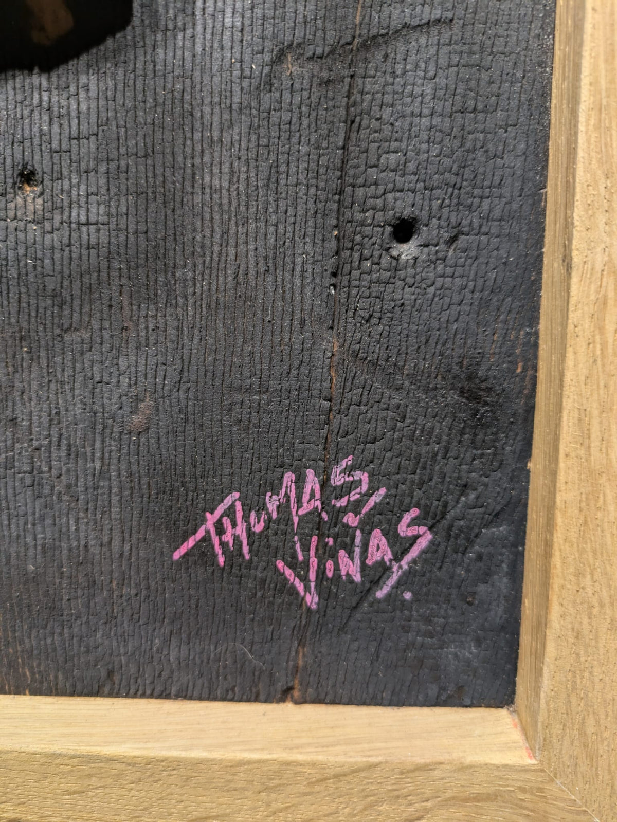 Œuvre de Thomas Vinas Confusion — Technique Mixte sur Bois sur tableau