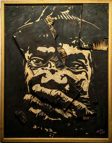 Confusion — œuvre originale de Thomas Vinas en technique mixte sur bois sur tableau
