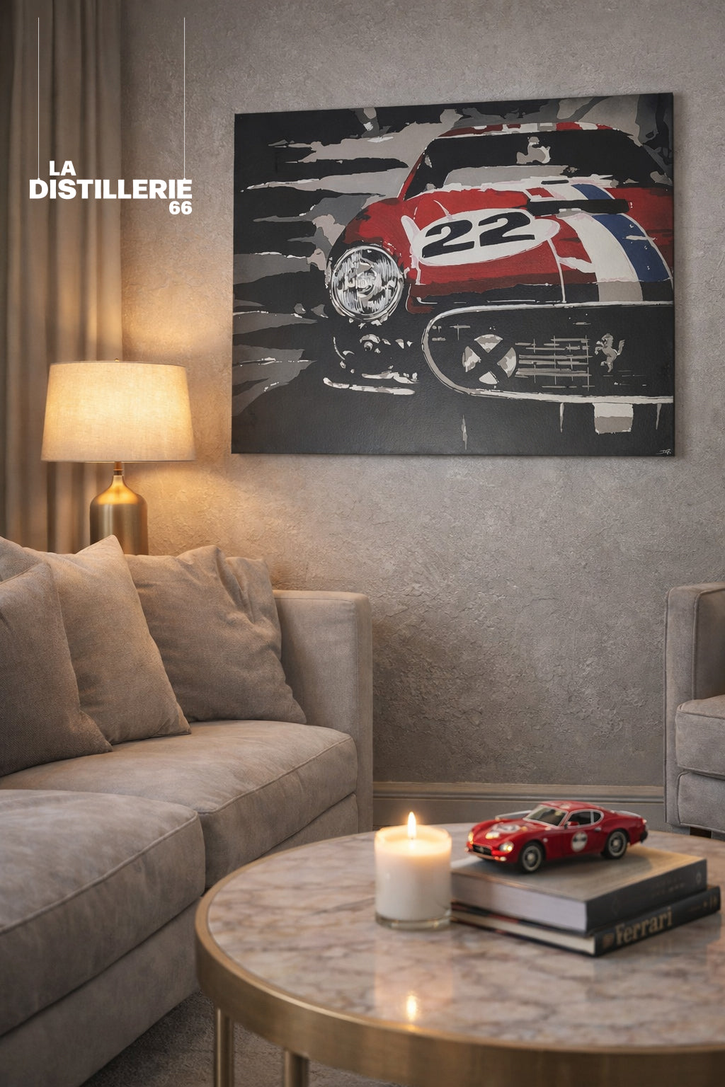 Daytona de Daddy Graff — tableau contemporain autour de la culture automobile