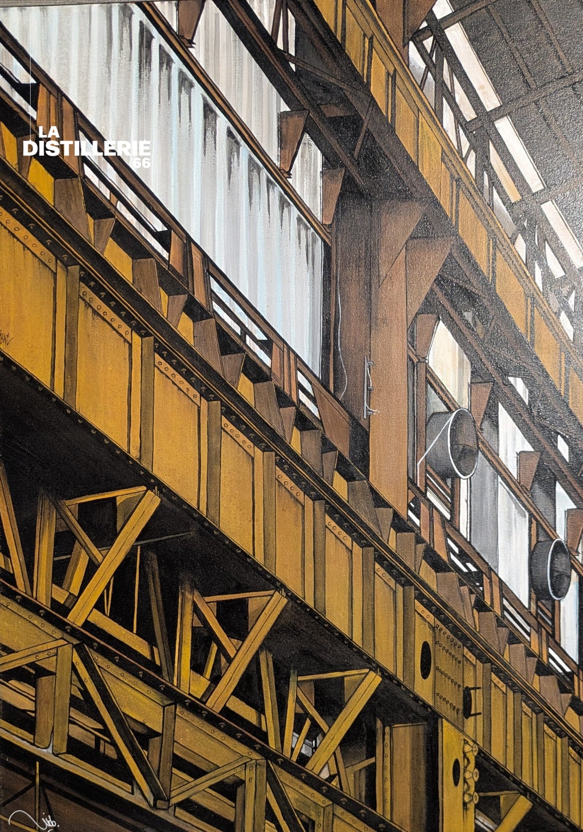 De fer et d’Acier — œuvre de Ludo Lassalle en technique mixte, art urbain contemporain