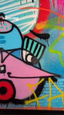 Faki — Dirty Rotten Scoundrels, œuvre de street art au spray et à l’acrylique