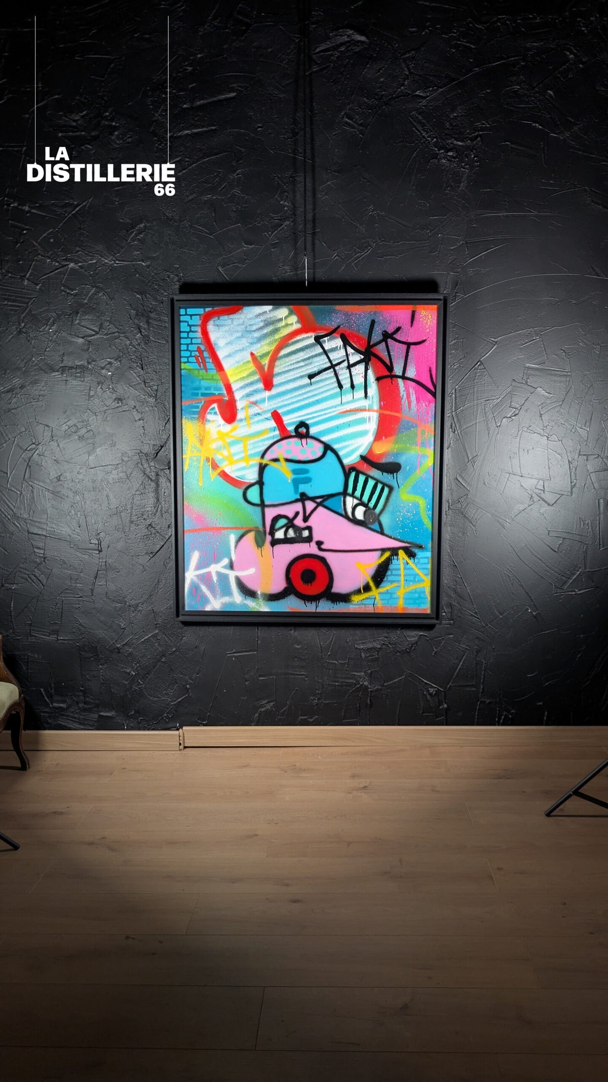 Dirty Rotten Scoundrels de Faki — graffiti contemporain sur plexiglas, spray et acrylique