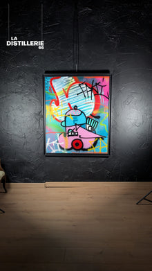 Dirty Rotten Scoundrels de Faki — graffiti contemporain sur plexiglas, spray et acrylique