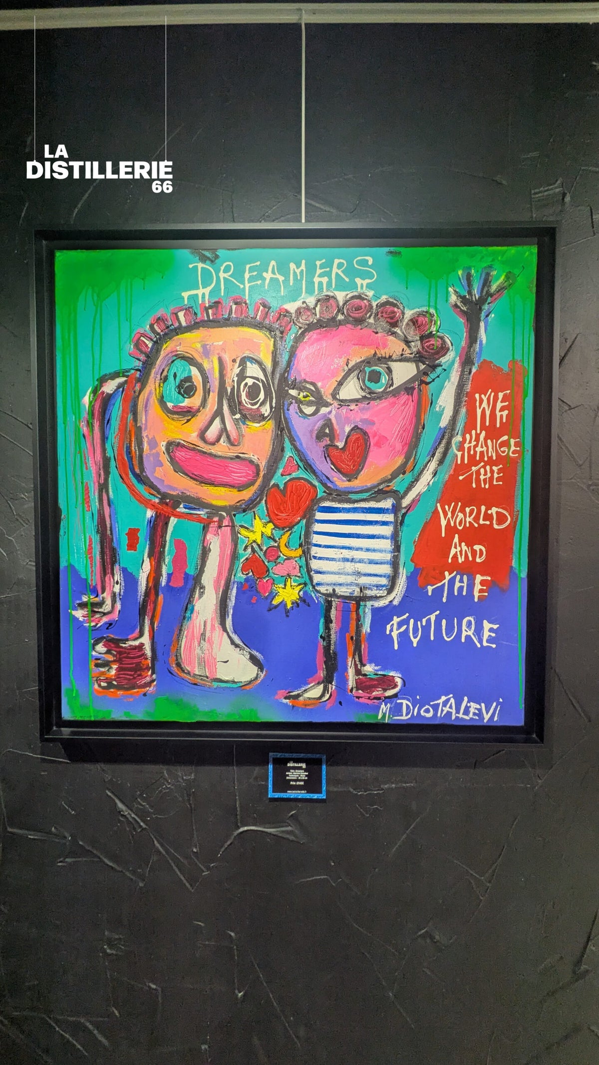 Dreamers — peinture de Martine Diotalevi, Pop Art et expression libre