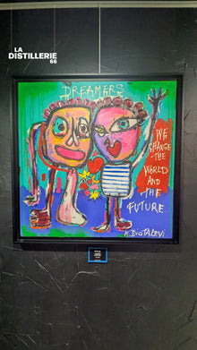 Dreamers — peinture de Martine Diotalevi, Pop Art et expression libre