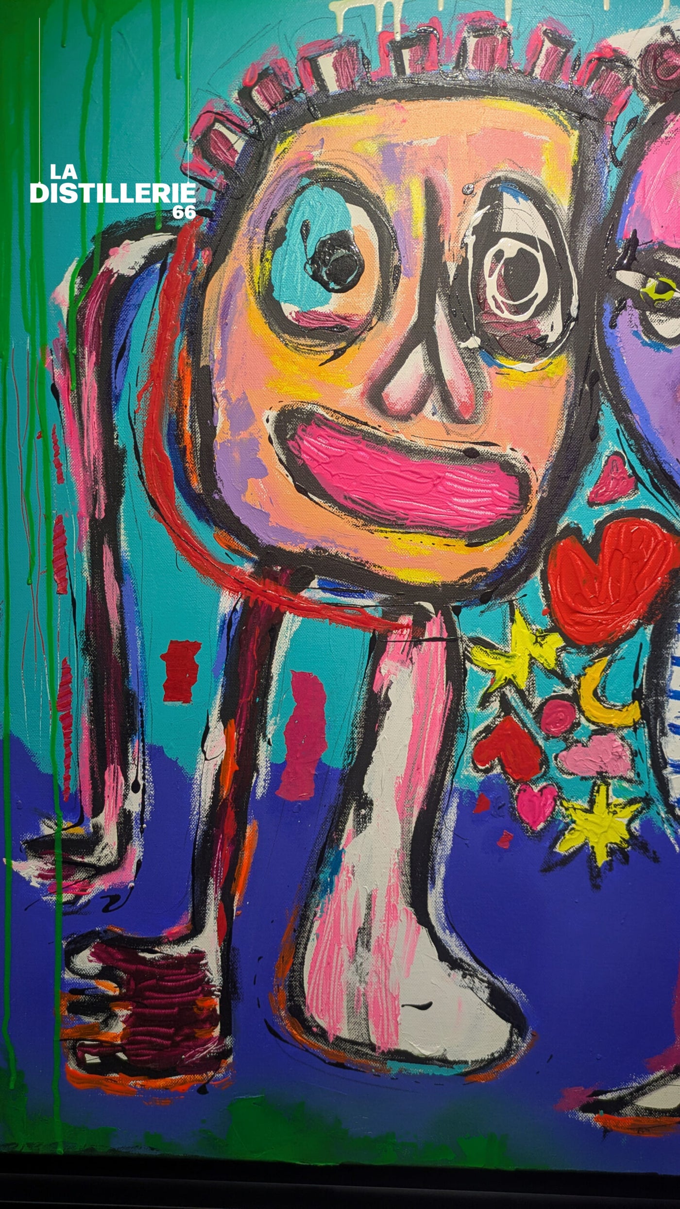 Œuvre Dreamers par Martine Diotalevi — peinture en technique mixte, art brut et Pop Art