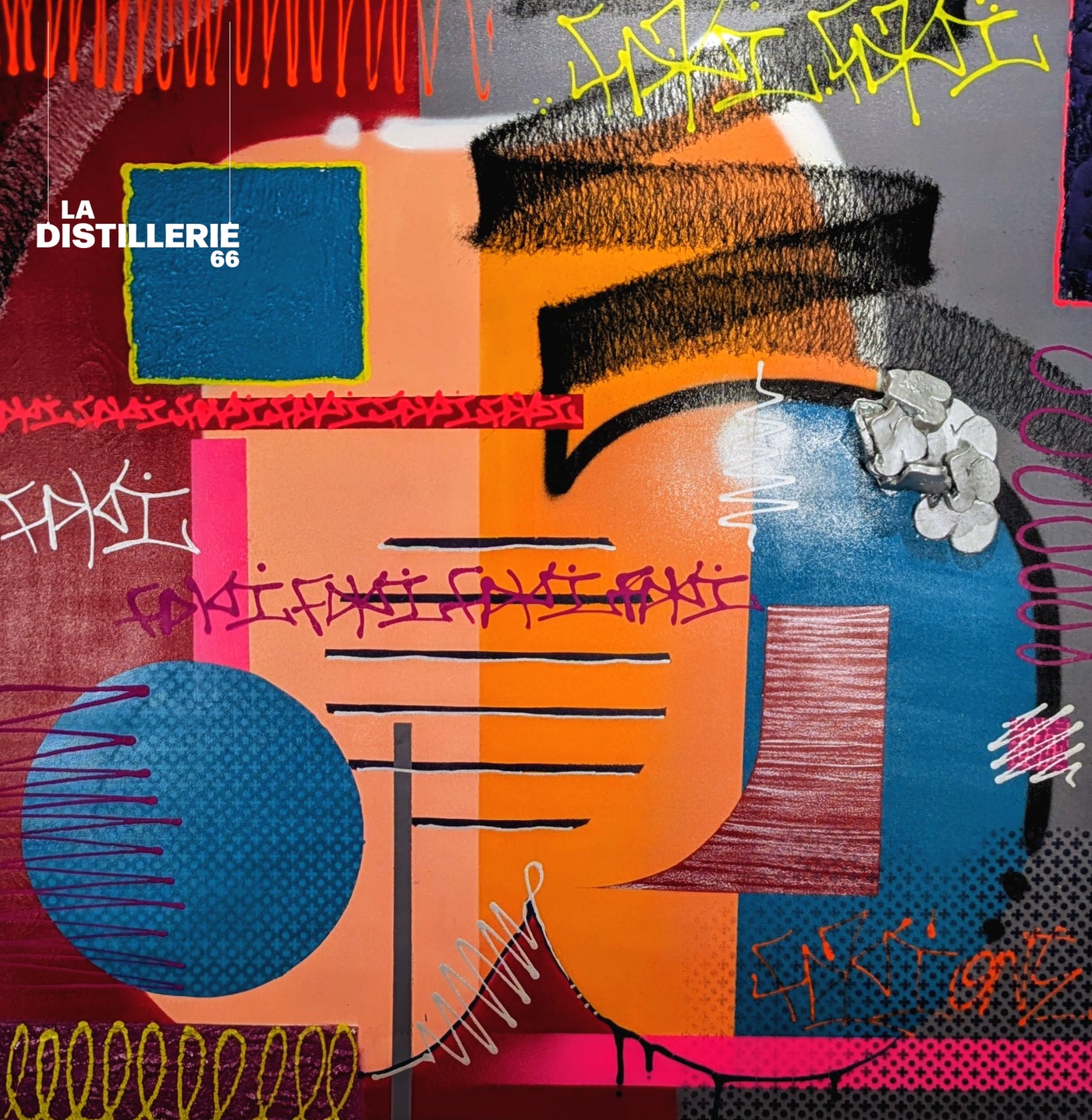 F-Volution de Faki — graffiti contemporain autour de la lettre F et du throw-up urbain