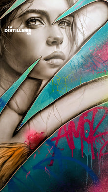 Pablito Mourer — Femme forte, œuvre de street art en Mixte