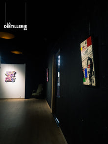Hayat — Gainsbourg, portrait Pop Art construit à partir de journaux et de peinture