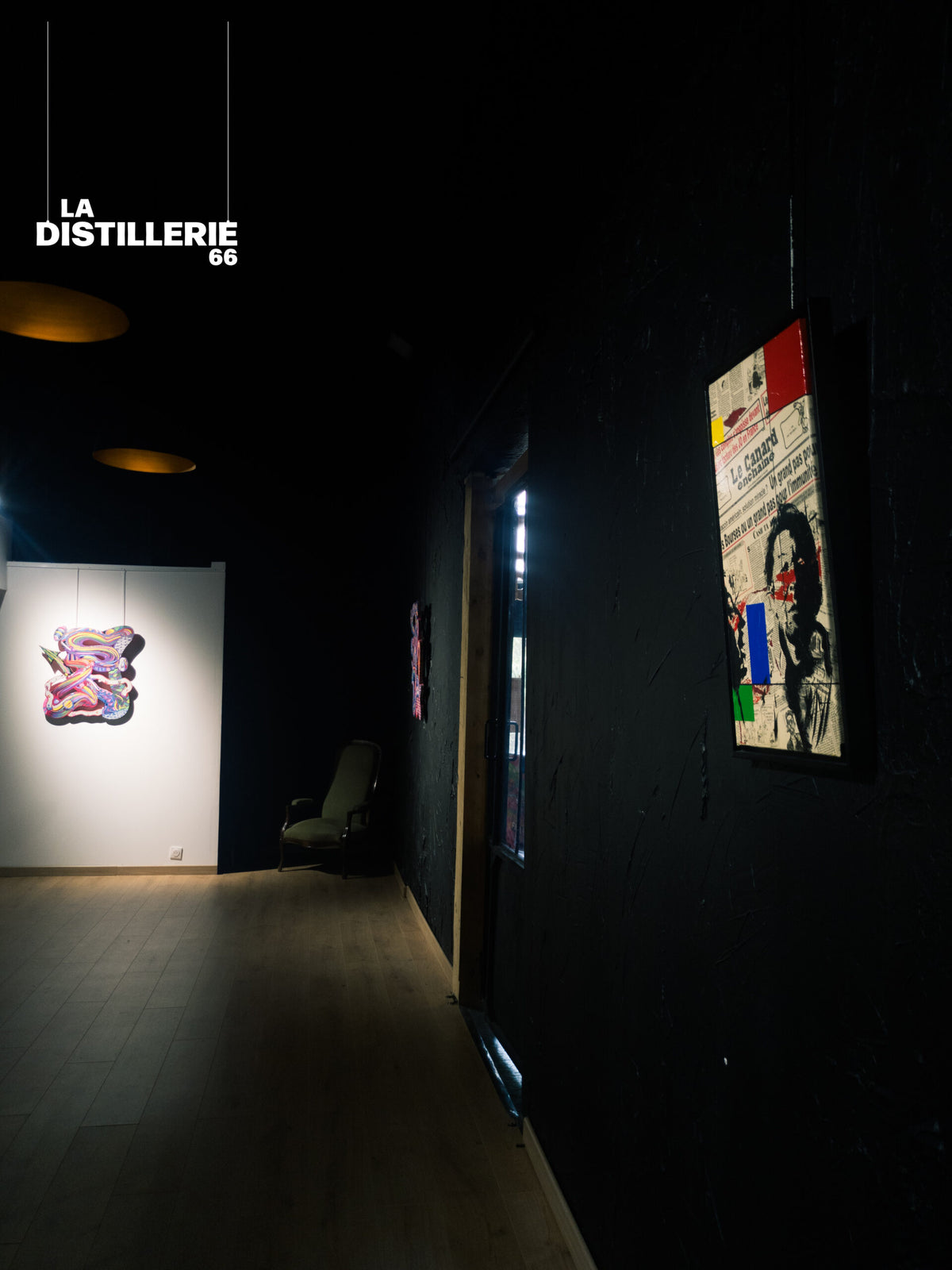 Hayat — Gainsbourg, portrait Pop Art construit à partir de journaux et de peinture