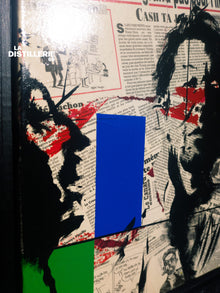 Gainsbourg — création de Hayat mêlant collage imprimé, peinture et culture populaire française