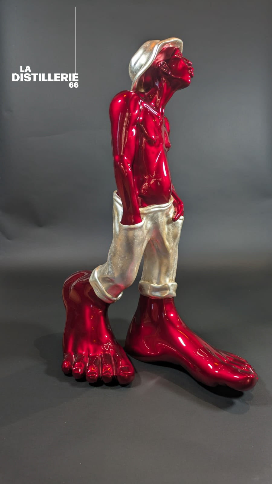 Le Siffleur — création d’Idan Zareski en résine, sculpture figurative contemporaine