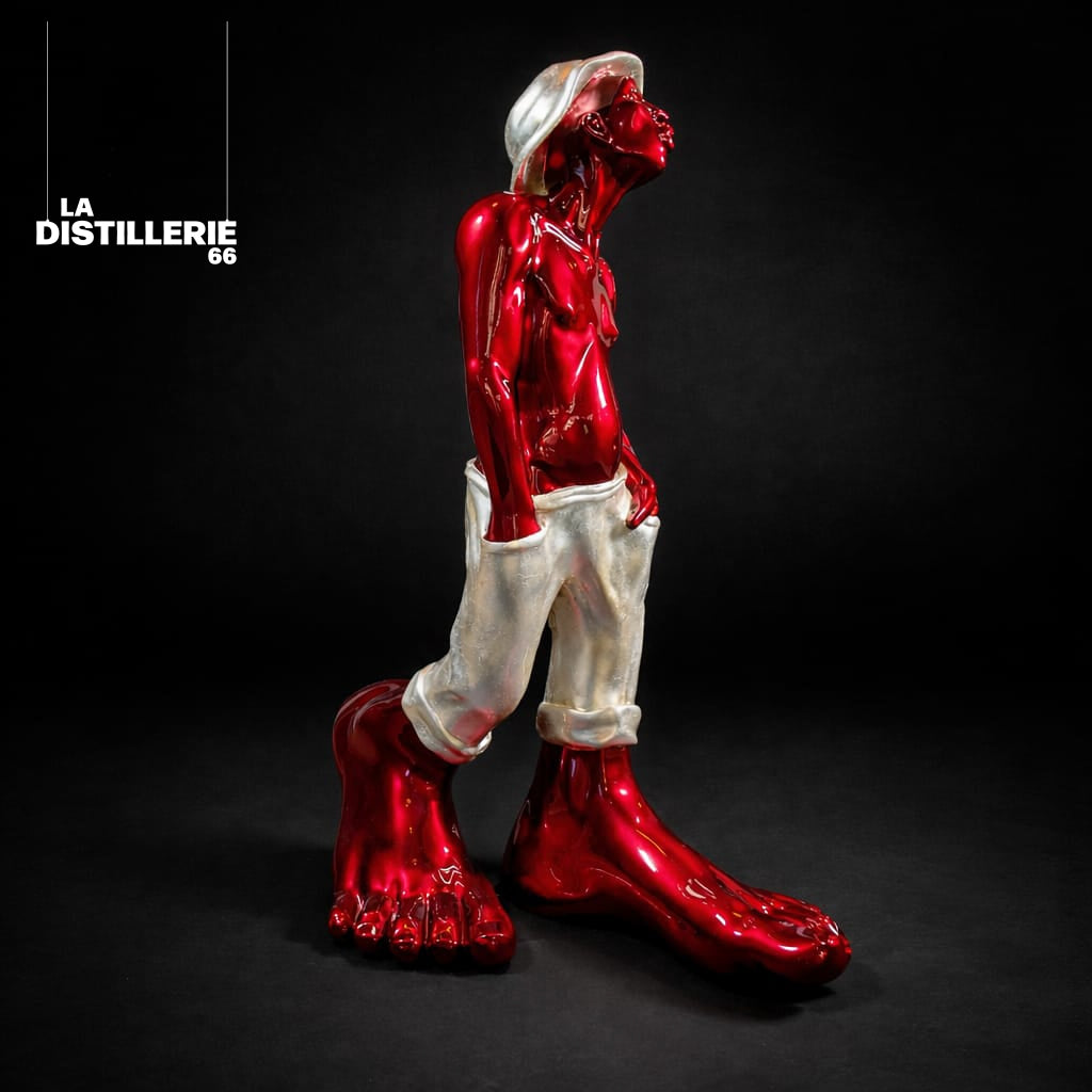 Le Siffleur — sculpture contemporaine d’Idan Zareski en résine, Edition 7/8