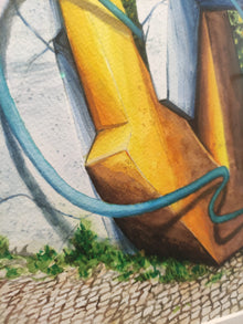 Double V — création de Vile entre graffiti mural, aquarelle et photographie