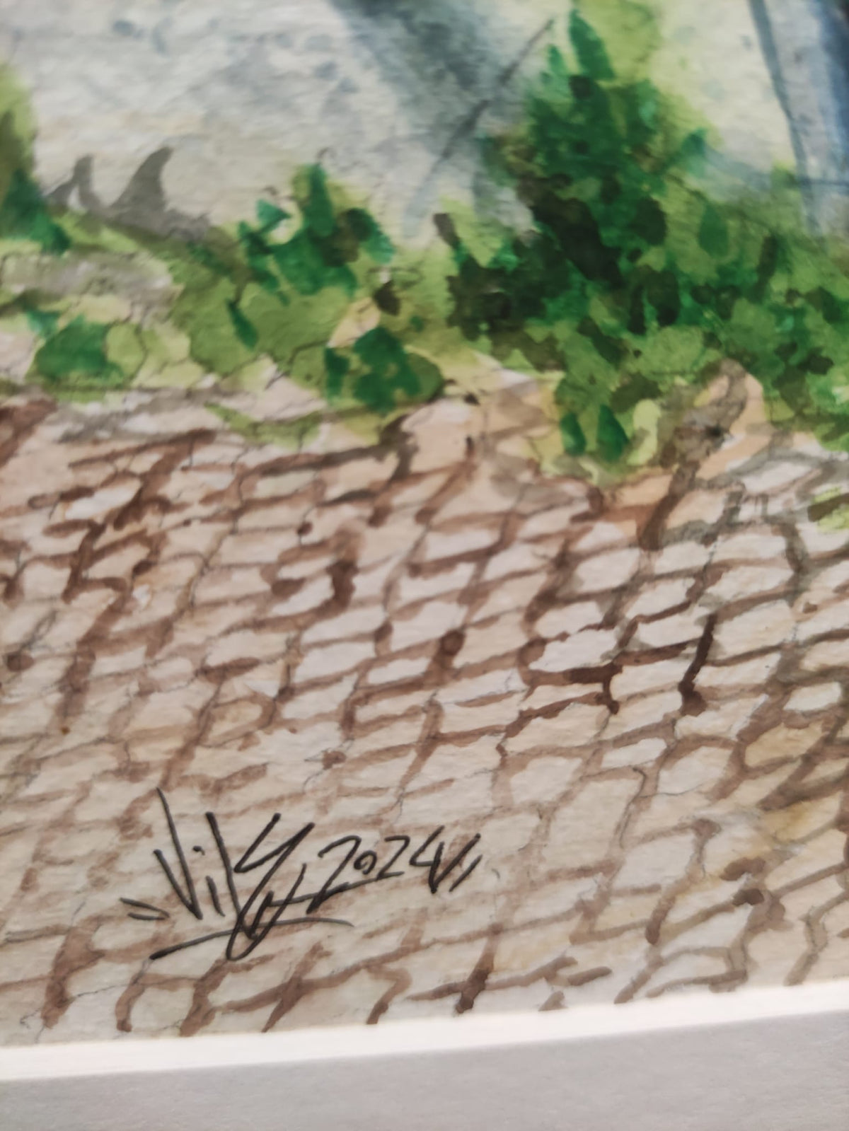 City View — création de Vile entre graffiti mural, aquarelle et photographie