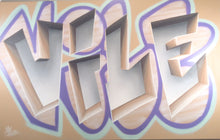 Vile — Invisible Wall, peinture de street art au spray et à l’acrylique