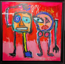 Joy de Martine Diotalevi — tableau contemporain, figure expressive et écriture picturale libre