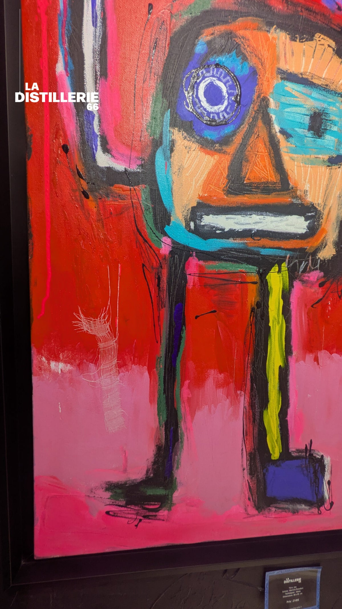 Joy — création de Martine Diotalevi, peinture contemporaine spontanée et colorée