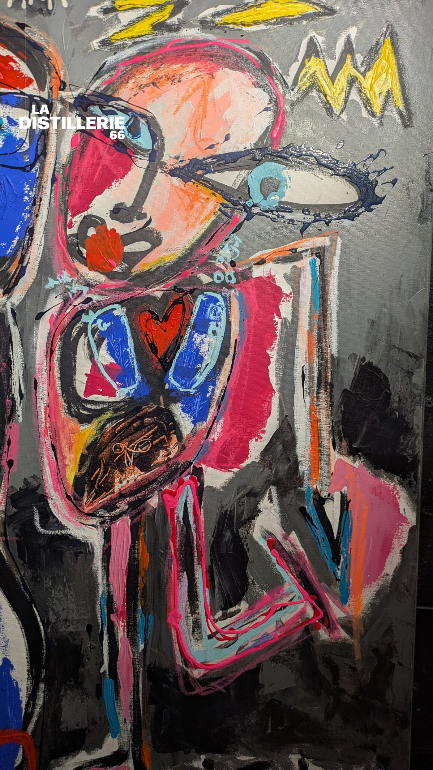 Martine Diotalevi — Just The Two Of Us, œuvre picturale contemporaine en technique mixte