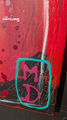 Œuvre Just The Two Of Us par Martine Diotalevi — peinture en technique mixte, art brut et Pop Art