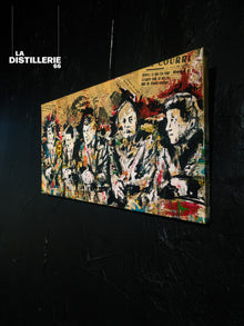 Hayat — Tontons, œuvre Pop Art en collage et peinture