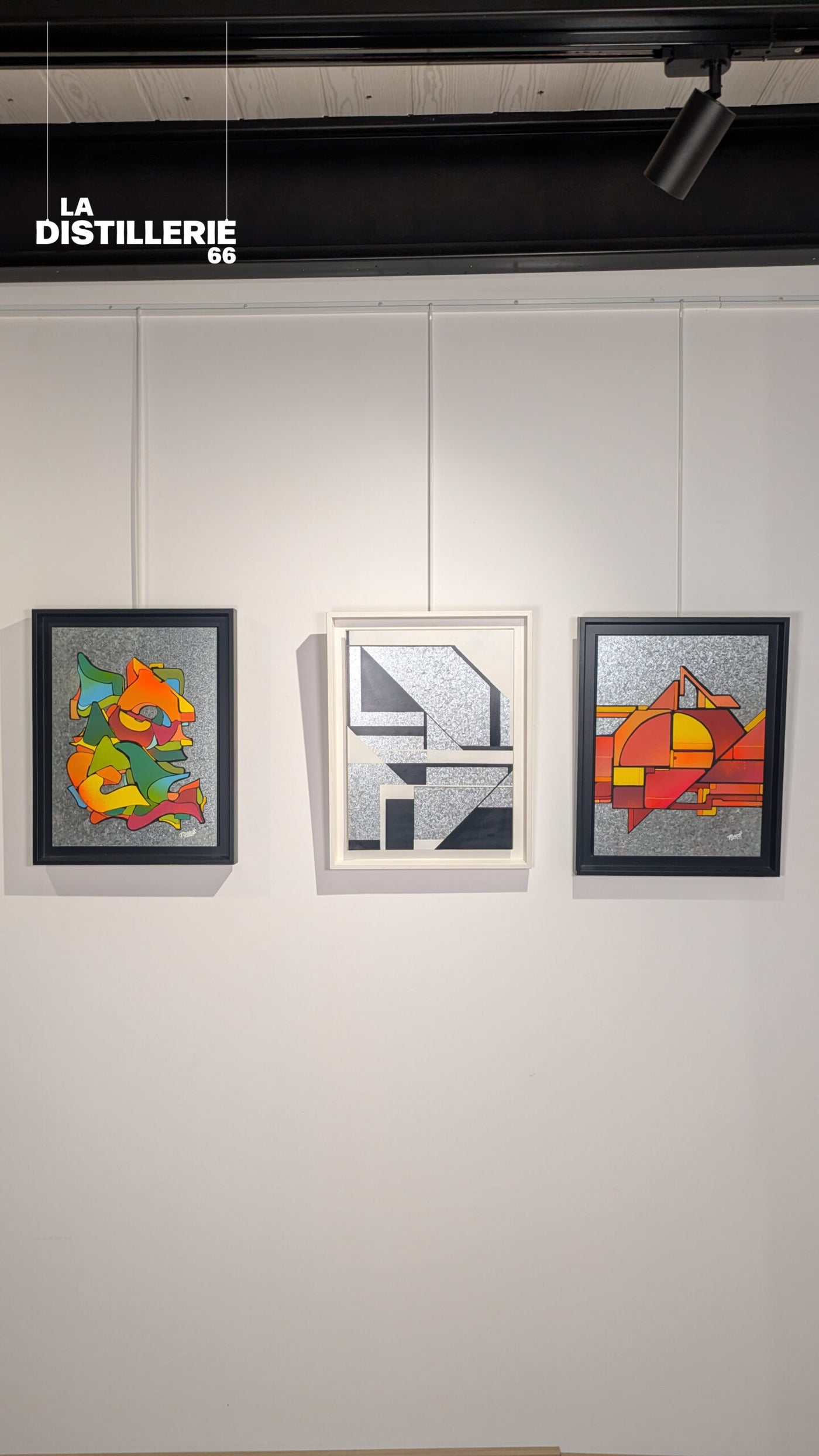 Toncé — Letters Flow, œuvre contemporaine en technique mixte sur acier