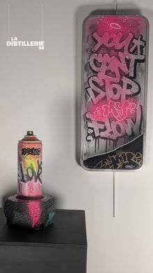 Love Pablito Spray — œuvre de Pablito Mourer, bombe custom et street art contemporain