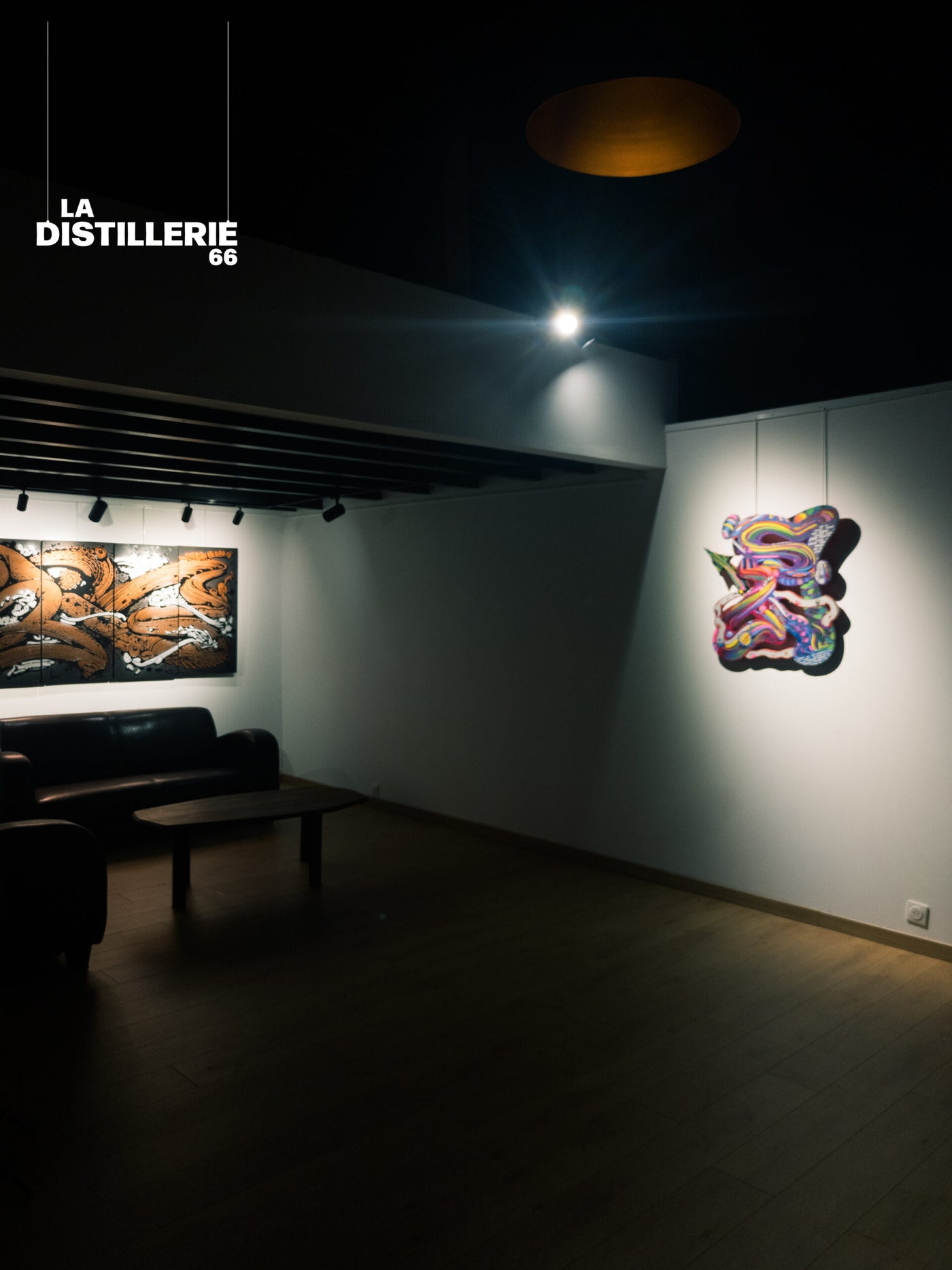 Flux Coloré 1 par Steve Pitocco — art mural contemporain et tracé continu du Filing