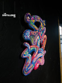 Flux Coloré 2 — création de Steve Pitocco au Filing, formes urbaines et couleurs vibrantes