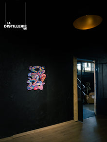 Steve Pitocco — Flux Coloré 2, œuvre murale contemporaine au Filing