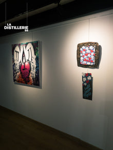 Kœurélé Crew par Kœurélé — street art, métal recyclé et motif de cœurs ailés