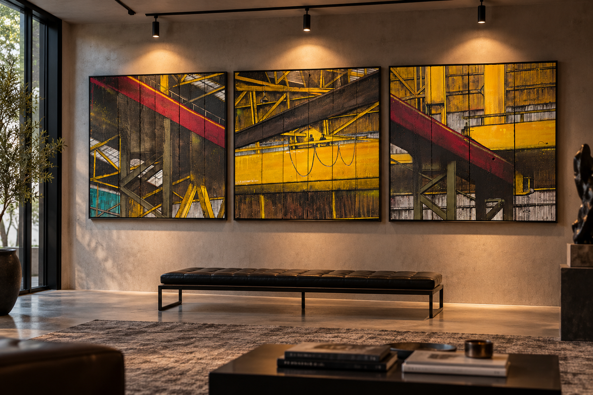 Richard Ducros — Ludo Lassalle — mise en situation du triptyque