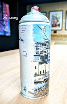 Manchester de Ludo Lassalle — art urbain sur bombe custom, architecture et paysage ferroviaire