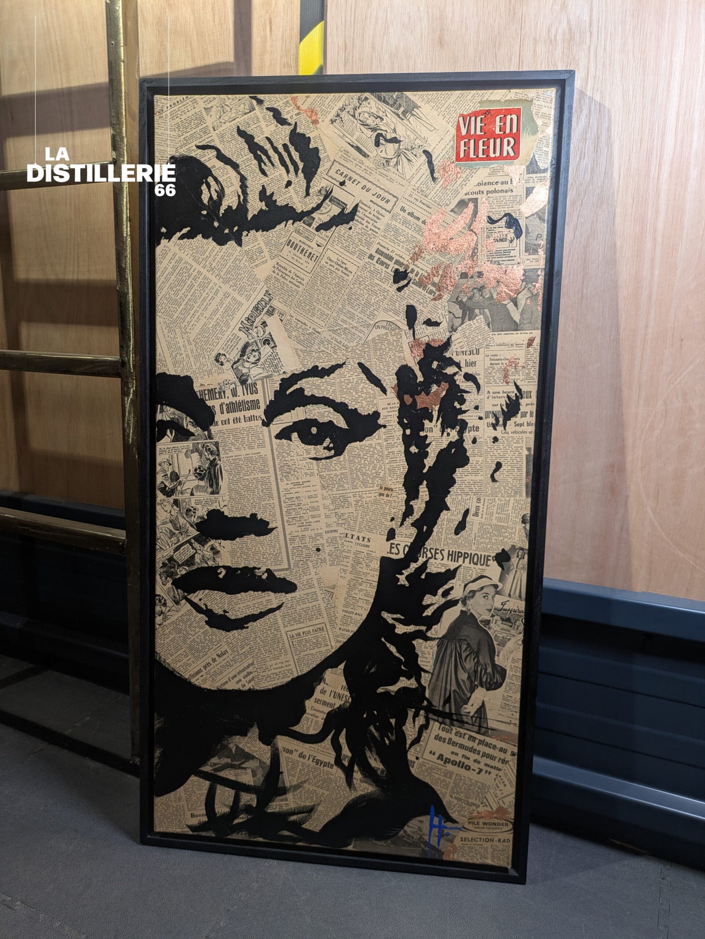 Marilyn, La Vie En Fleur — création de Hayat mêlant journaux d’époque et portrait contemporain