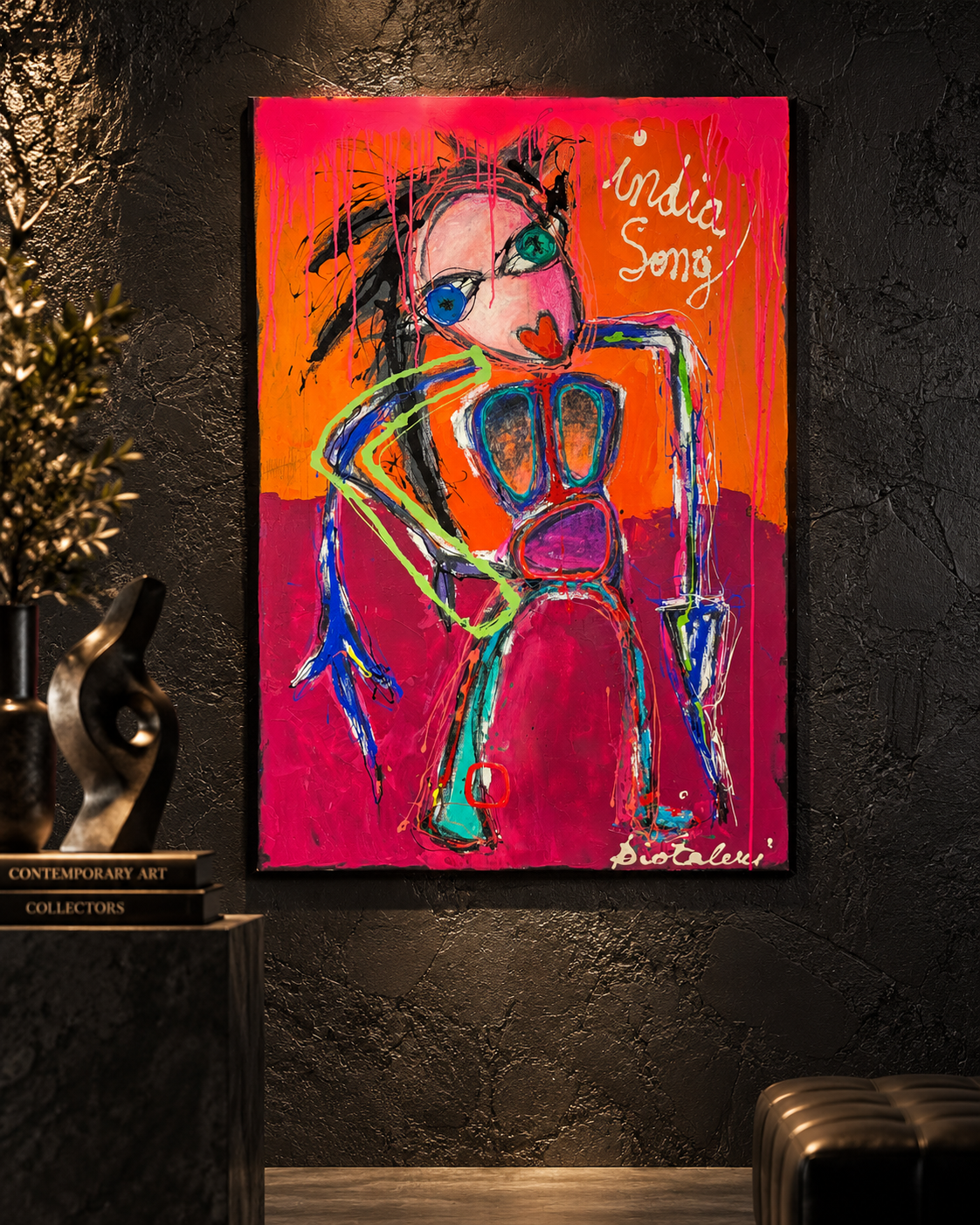 India Song — Martine Diotalevi — mise en situation de l’œuvre dans un intérieur contemporain
