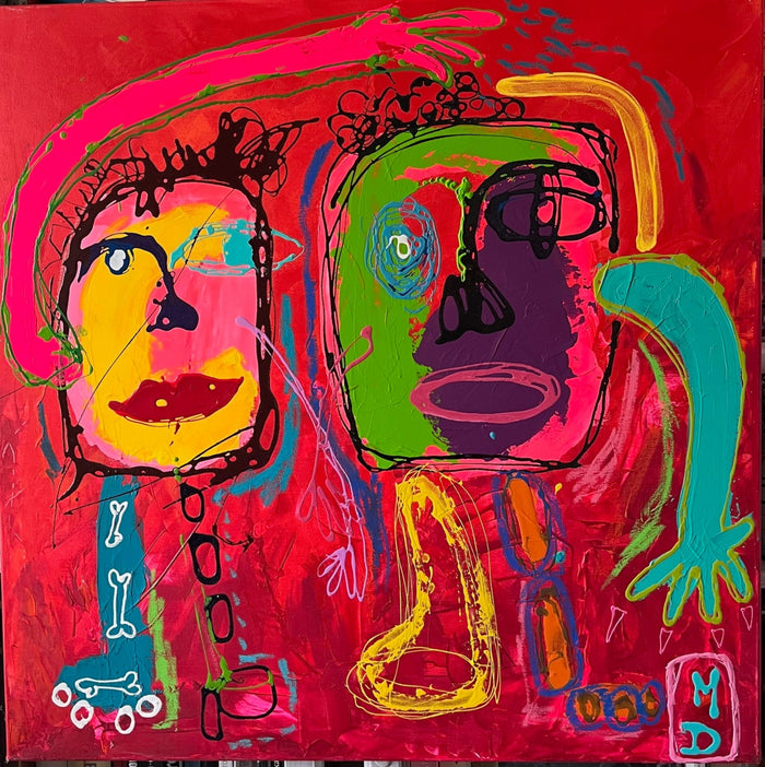 Malabar Flirt — Martine Diotalevi, peinture Art brut et Pop Art