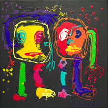 Coup de Foudre — Martine Diotalevi, peinture Art brut et Pop Art