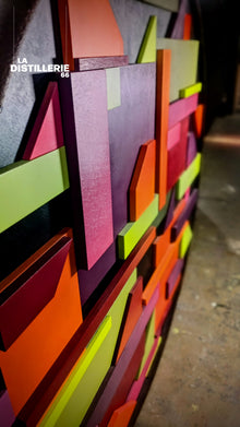 Master Piece — art abstrait urbain de Toncé sur bois