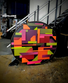Œuvre de Toncé Master Piece — abstraction, graffiti et matière bois