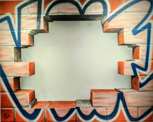 Œuvre Mémoire de mur par Vile — art urbain et illusion autour de la surface du mur