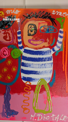 Martine Diotalevi — Mio Amore, œuvre picturale contemporaine en technique mixte