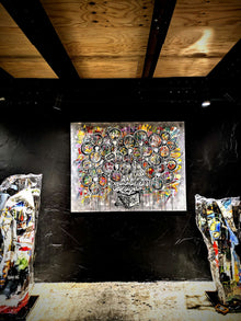 Œuvre de Mr Yerro Sub — art contemporain au spray et à l’acrylique