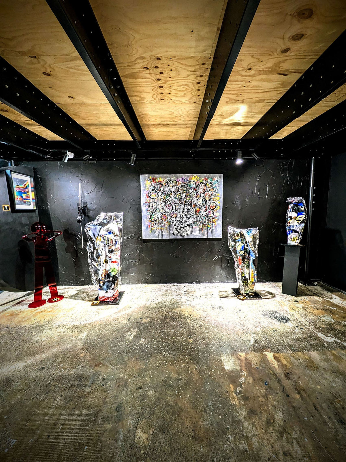 Mr Yerro — Sub, tableau contemporain aux motifs floraux