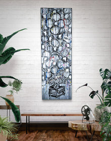 Rock — œuvre originale de Mr Yerro au spray et à l’acrylique sur toile, art contemporain
