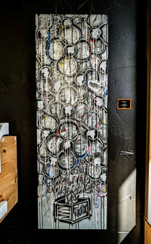 Œuvre de Mr Yerro Rock — art contemporain au spray et à l’acrylique