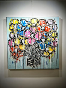 Reborn — création de Mr Yerro entre art naïf, abstraction figurative et peinture contemporaine