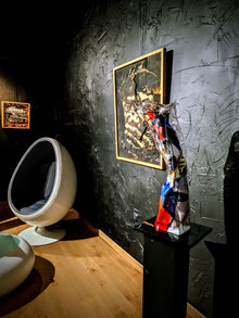 Thierry Clamens — Double Face, sculpture contemporaine en technique mixte