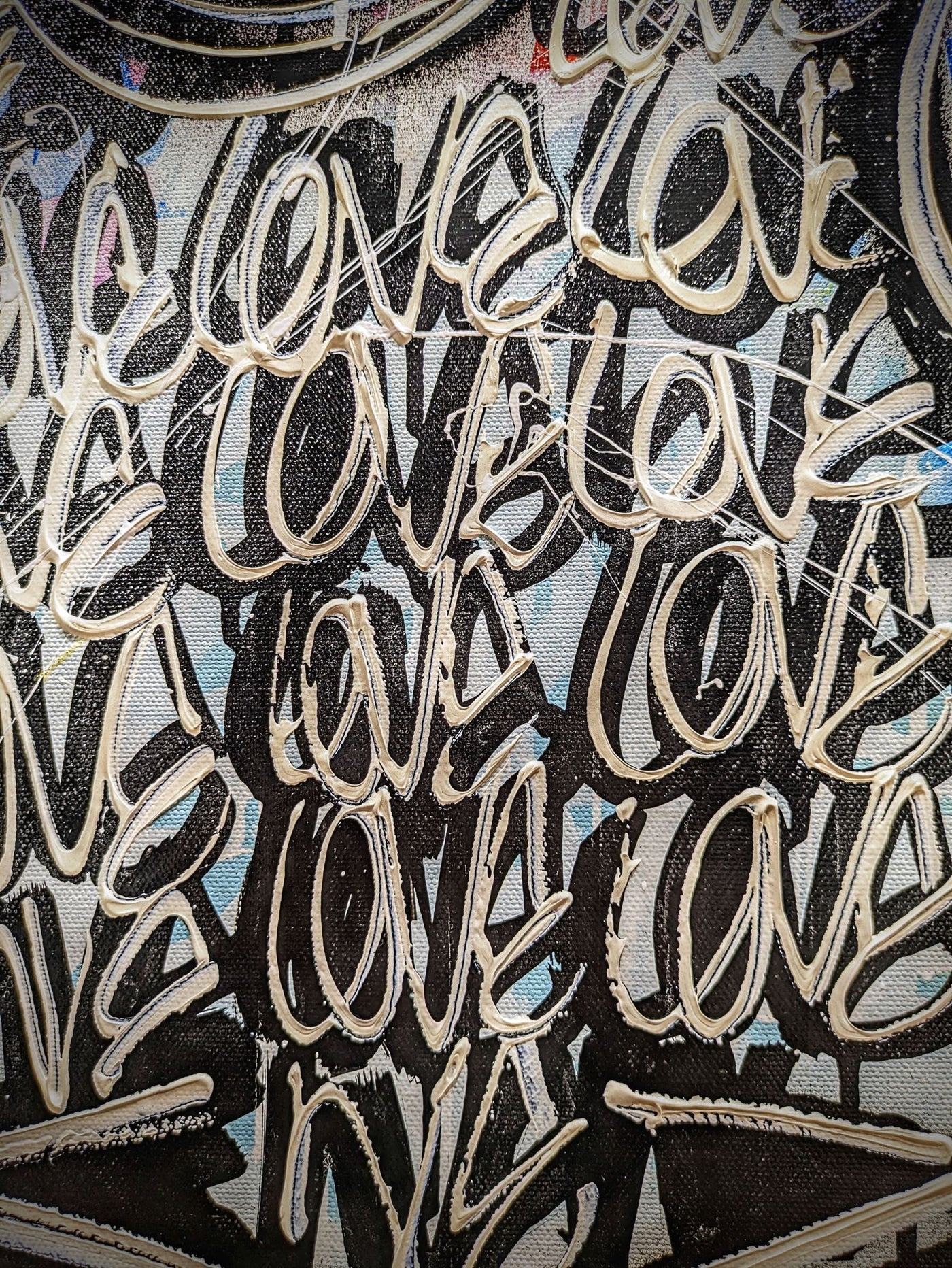 Mr Yerro — Reborn, tableau contemporain aux motifs floraux